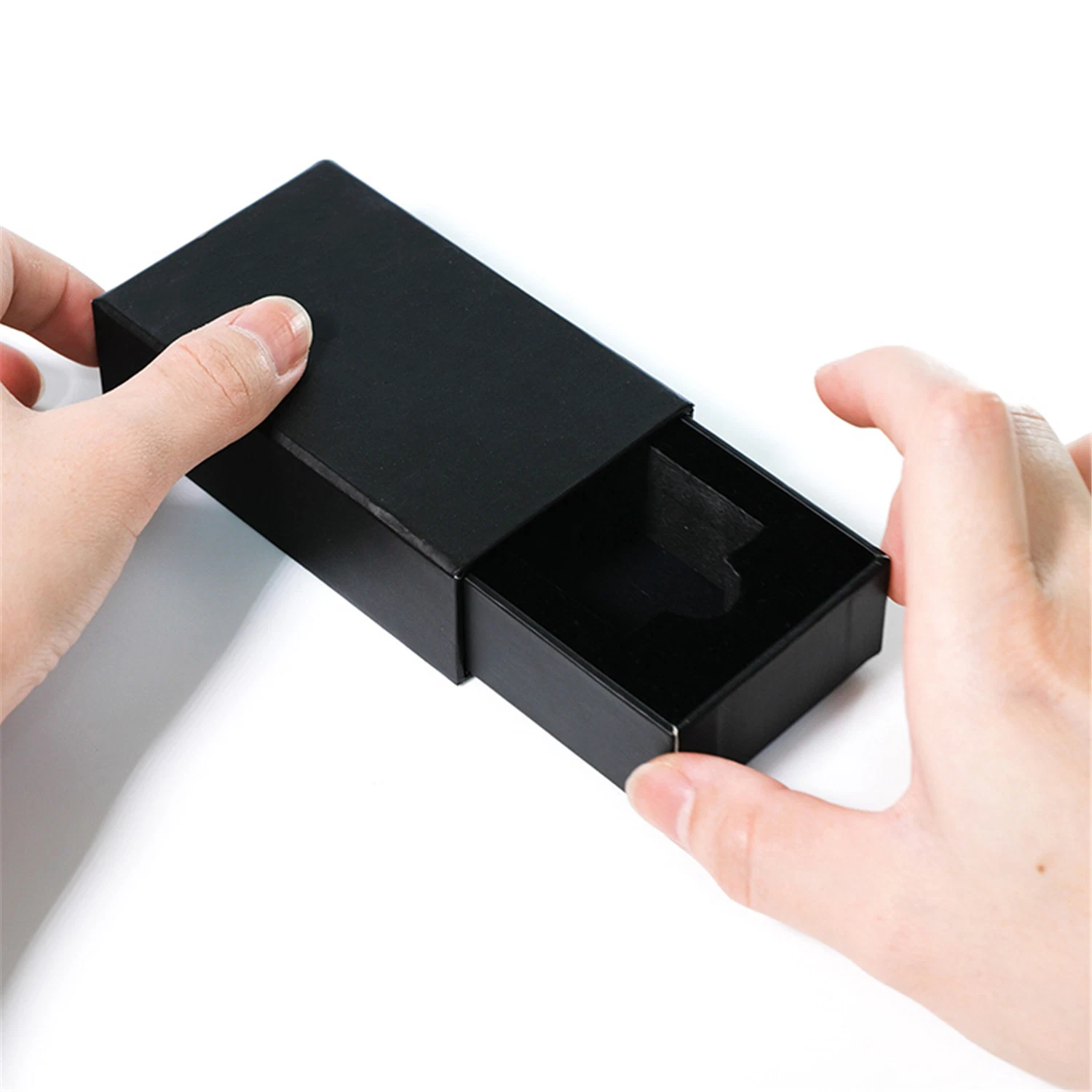 Luxury Custom Printed Cardboard Gift Packing Carton Drawer Paper Box for USB Perfume Packaging