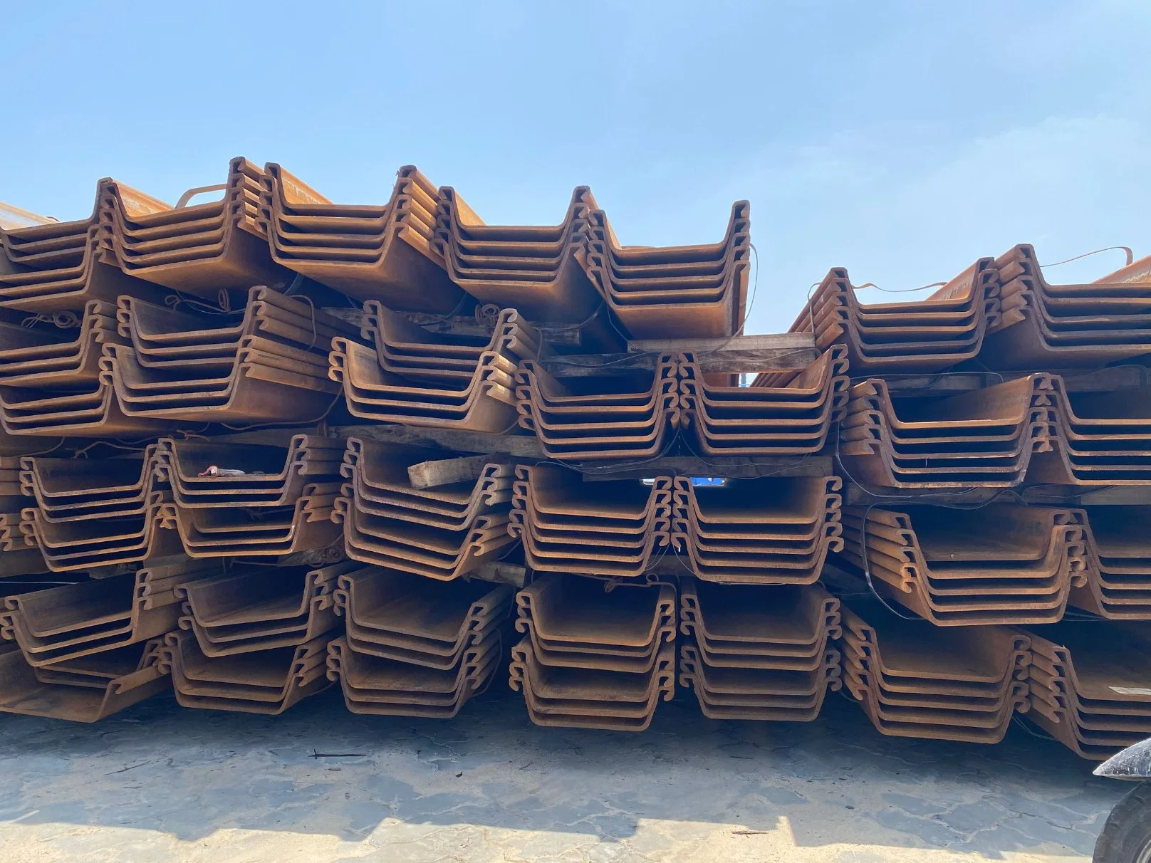 Tianzhu Low Price Second Hand U-Shape Hot Rolled Metal Sheet Piles for Construction 12m Sheet Pile in Stock