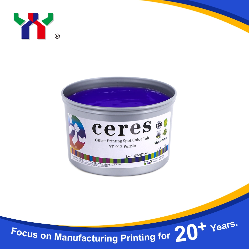 Ceres YT-913 Violette Offset Sojabohnenfarbe für Papier, 1kg/Dose