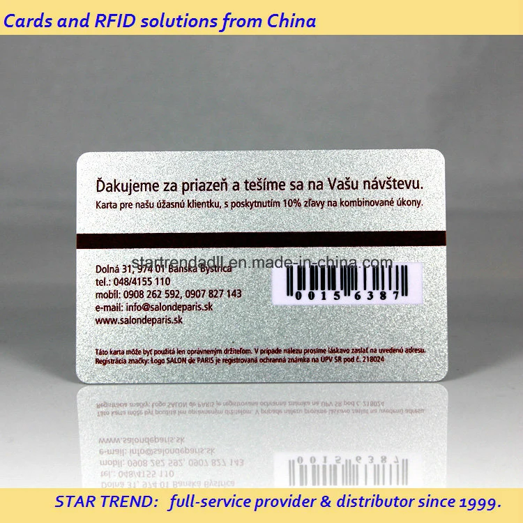 Los colores de la tarjeta de crédito completo de impresión Tamaño de tarjeta de plástico