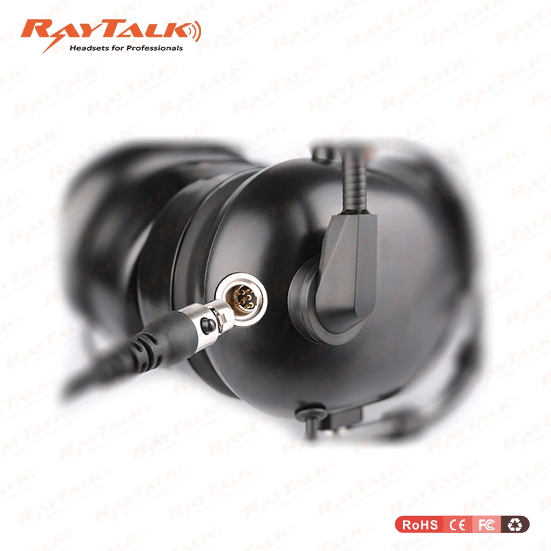 Heavy Duty Headset Over The Head Type with Boom Microphone for Two Way Radio