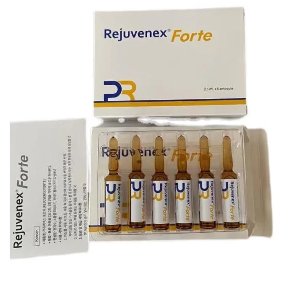 2023 Rejuvenex Forte 2.5ml*6 Skin Rejuvenation Hyaluronic Acid Dermal Filler Rejuran Pdrn