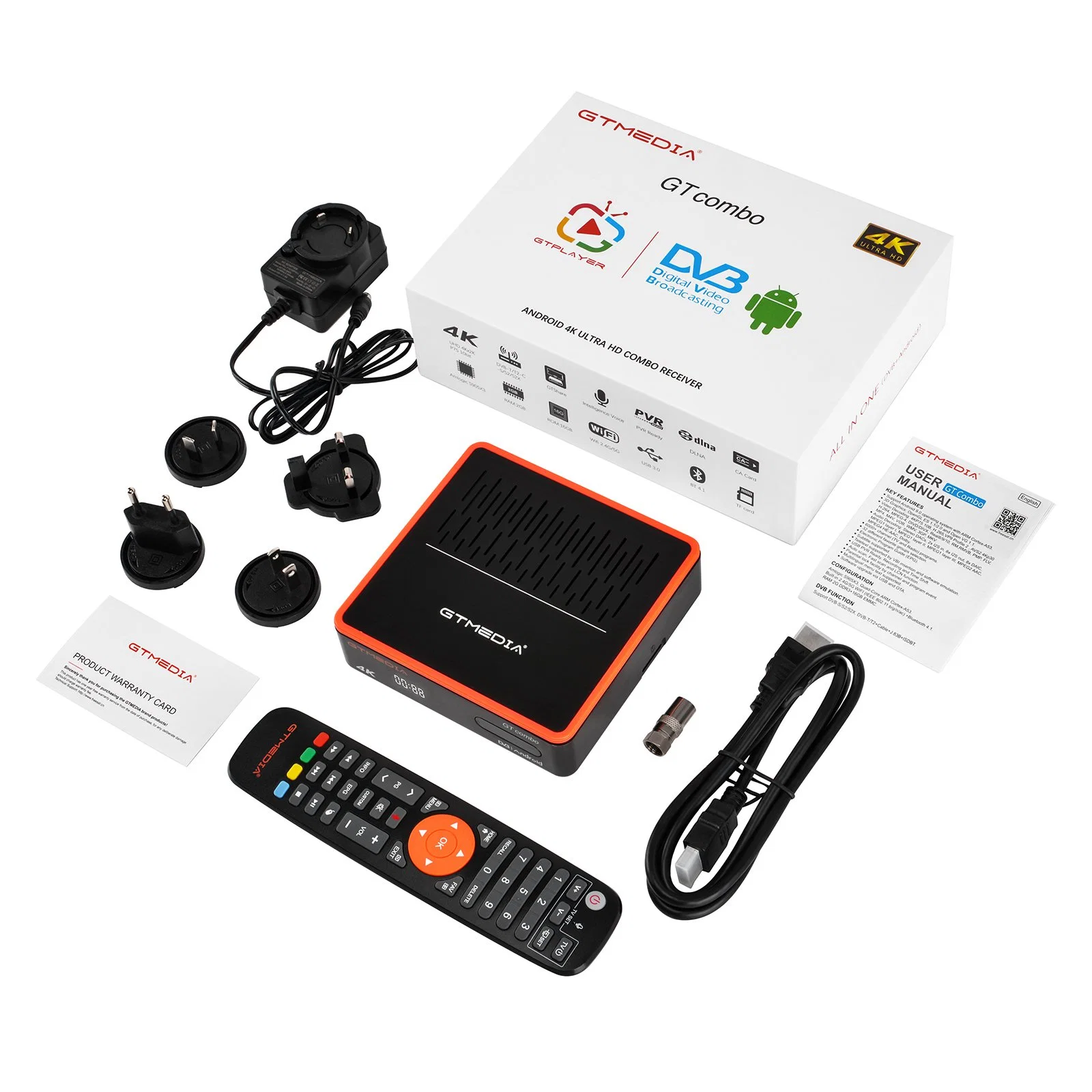 Gtmedia Gt Combo Android 9.0 DVB Combo Set Top Box