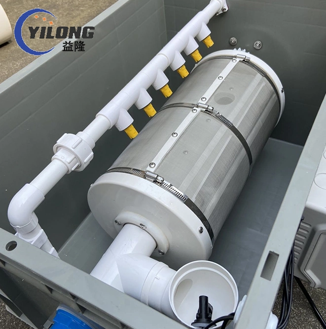 Customized Automatic Backwash Ras Aquaculture and Aquarium PP Plastic Gear Drum Filter