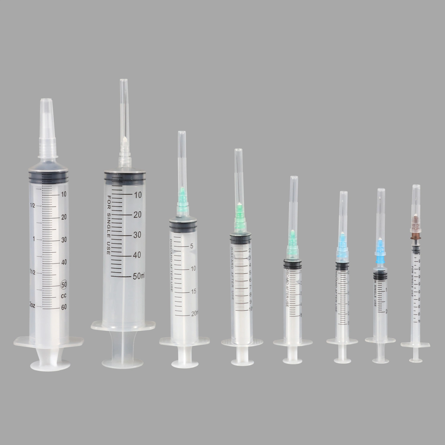Seringa de seringa de vacina Luer Lock de 1 ml, 3 ml, 5 ml, 10 ml, 20 ml