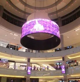 Waterproof Indoor Practical P2 Circle Curved Sign Display-Flexible LED Display