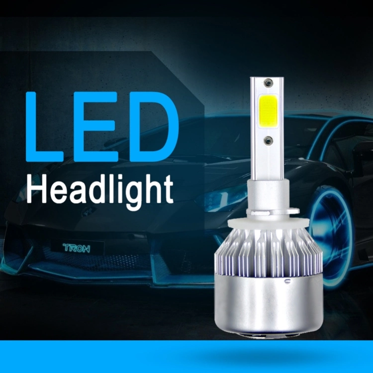 مصابيح C6 LED للسيارة بمصابيح H7 H11 9005 بقدرة 72 واط 8000lm مصابيح LED للسيارة في مصابيح الضباب الفائقة LED بجهد 12 فولت H4 C6