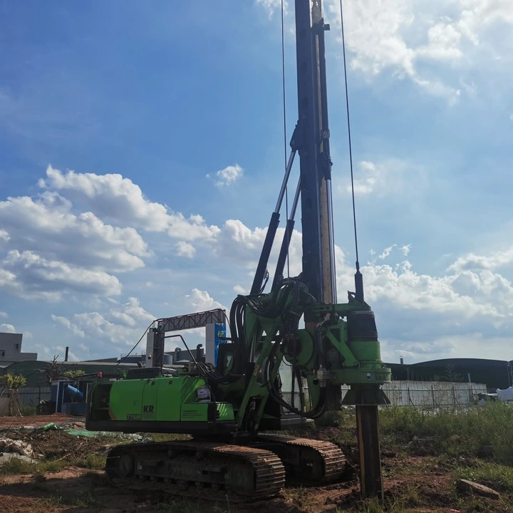 Mât court et long, foreuse rotative, tarière hydraulique de terre Forage haute efficacité