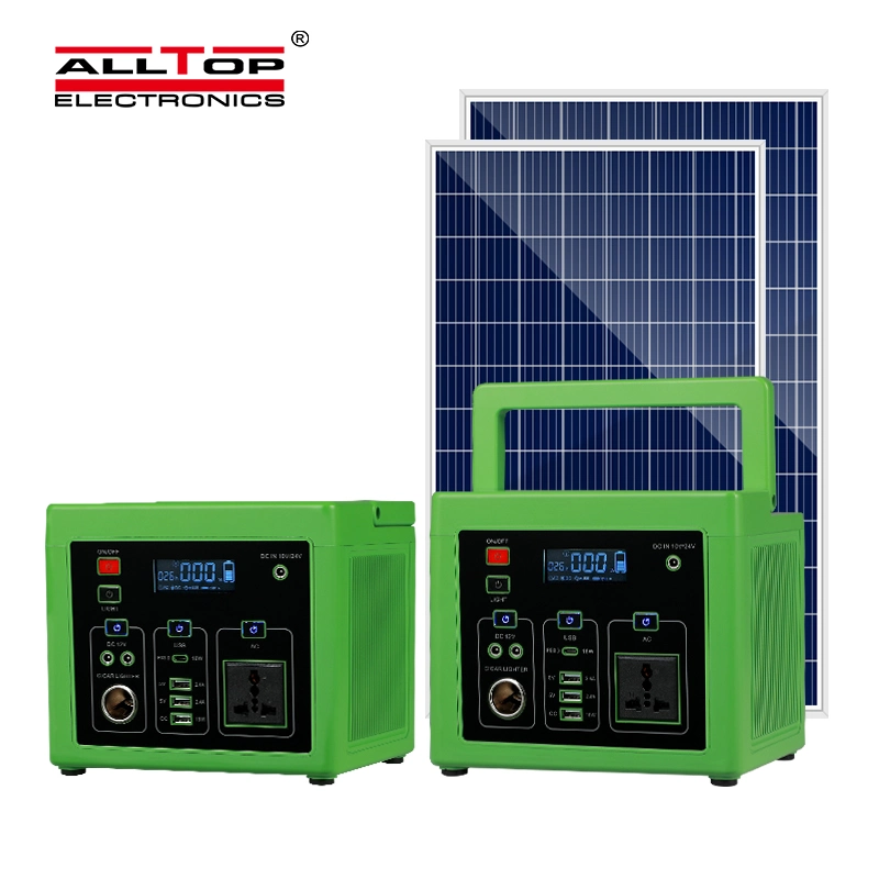 Tout nouveau système d'énergie solaire extérieur portable à économie d'énergie pour la maison Alltop 300 500 W ABS.