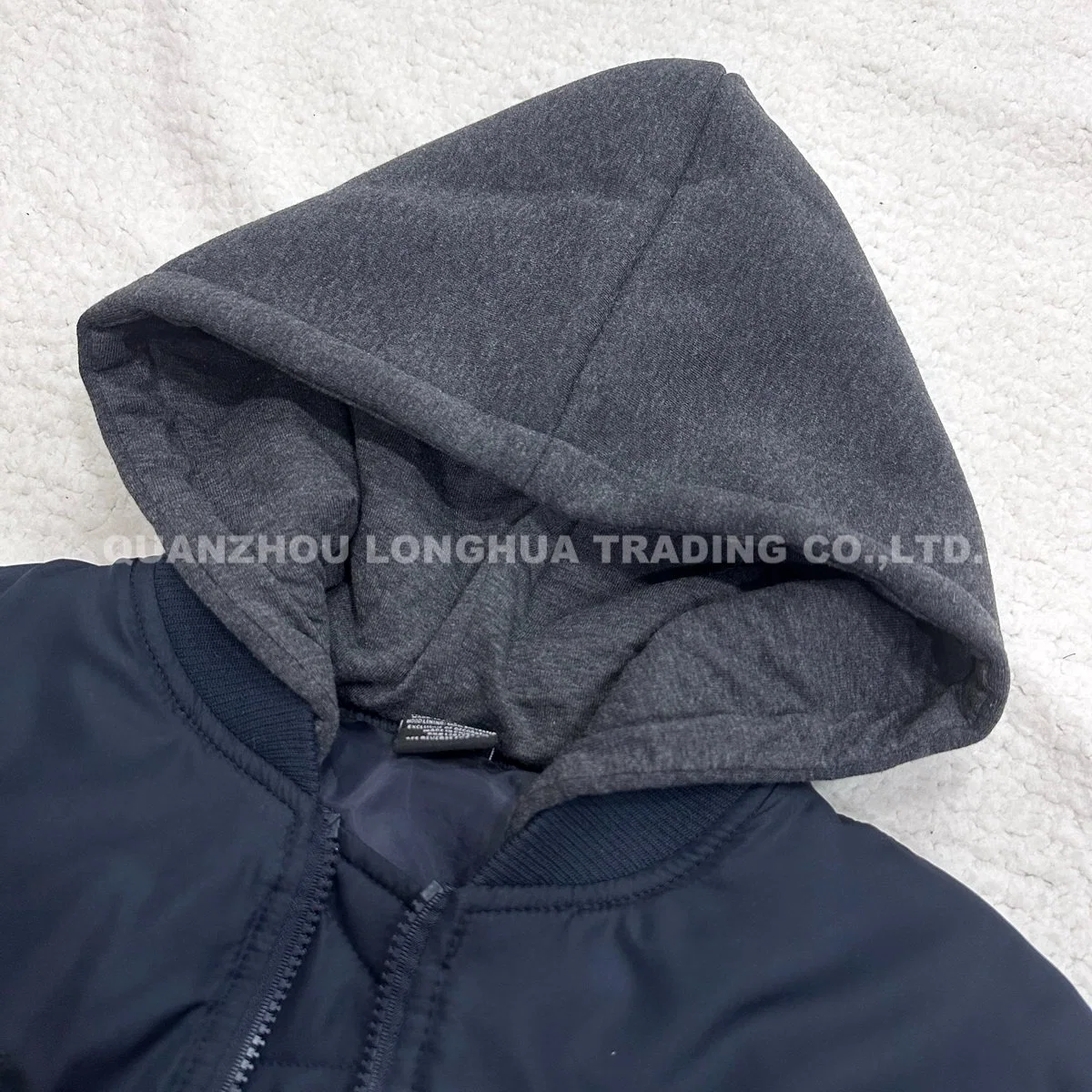 Los hombres Boy Abrigo nuevo bombardero chaqueta con el relleno de la moda de ropa al aire libre