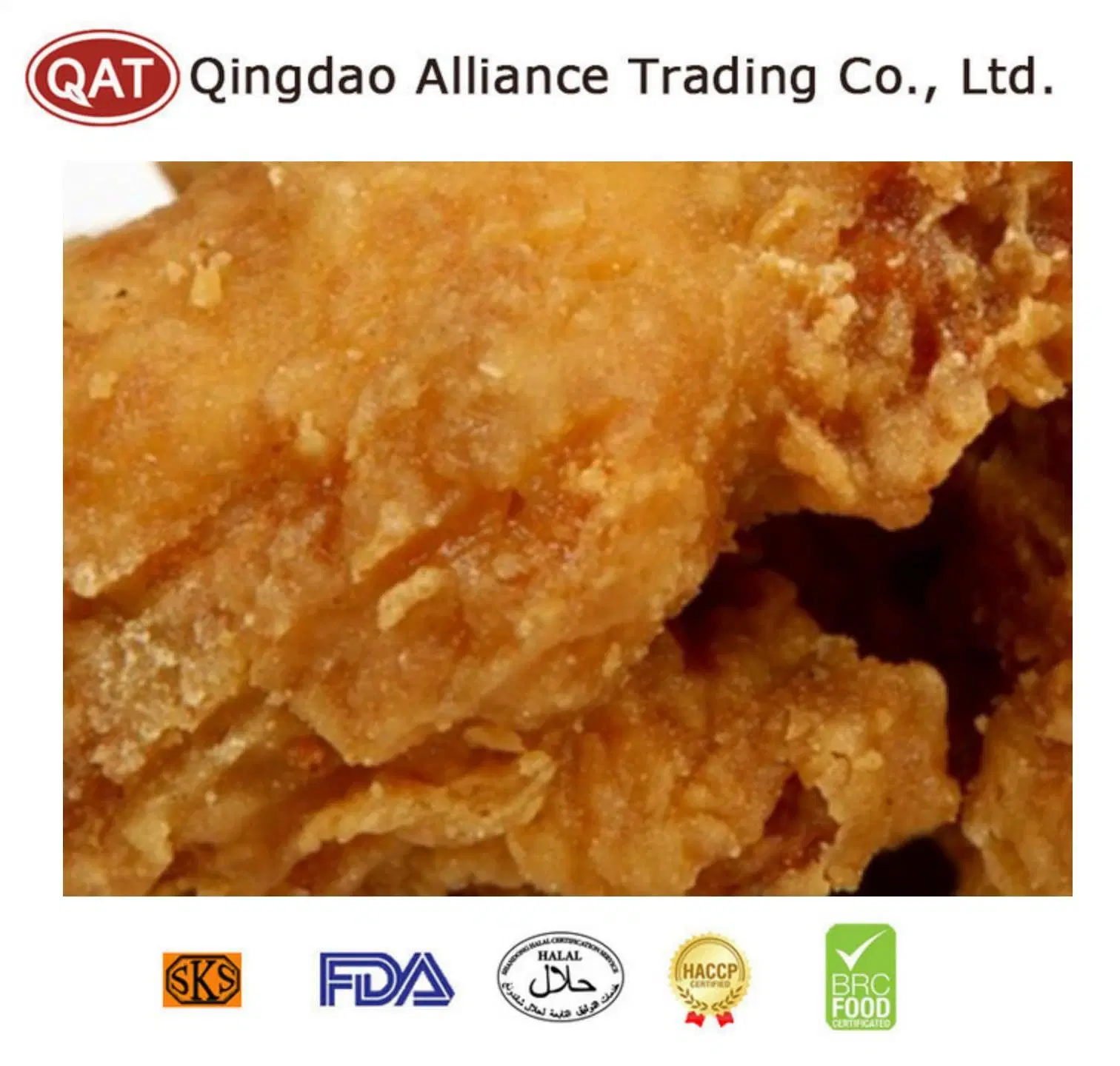 Factory Supplier IQF Halal Breaded Inner Fillets with Certificate