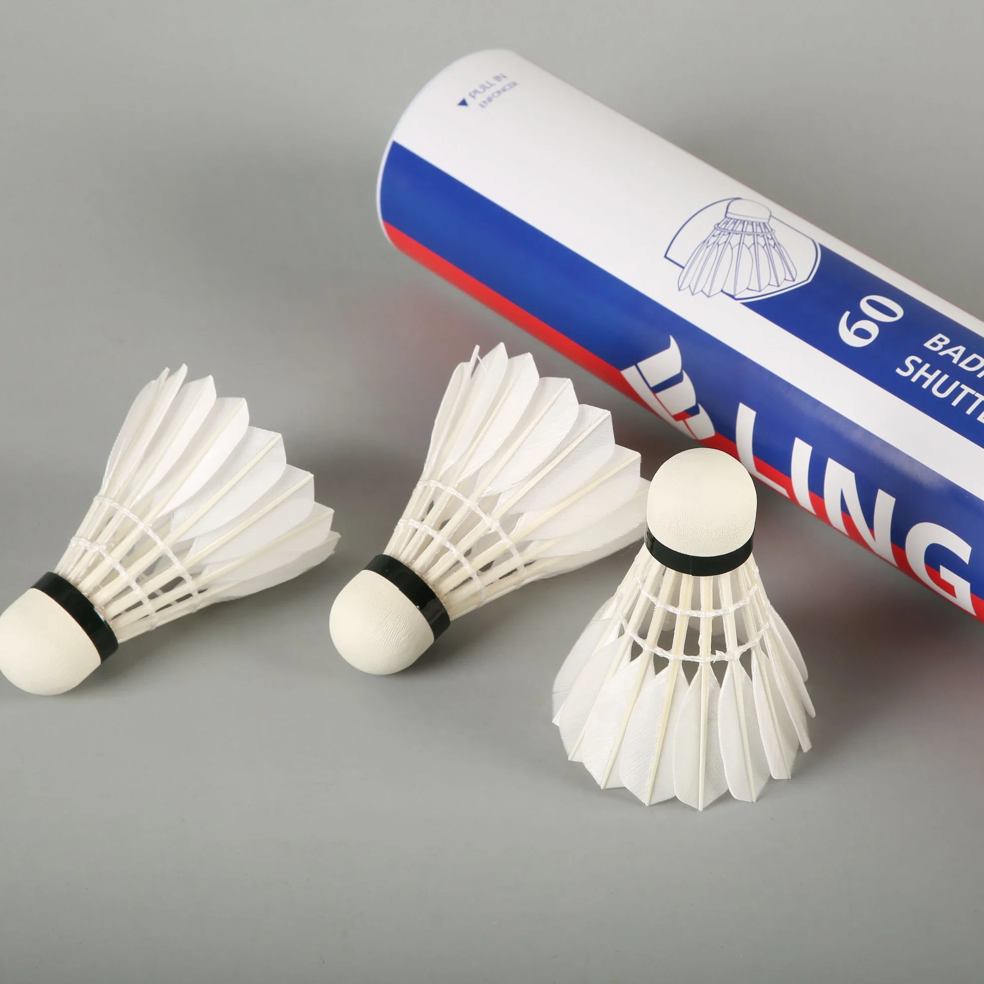 China fábrica de suministro Precio Mayorista/Proveedor ganso plumas Badminton shuttlecock