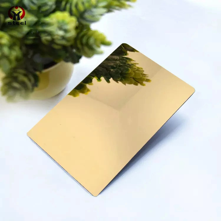 PVD Sheet Plate 201 304 316 304L Mirror Color Stainless Steel Sheet for Decoration