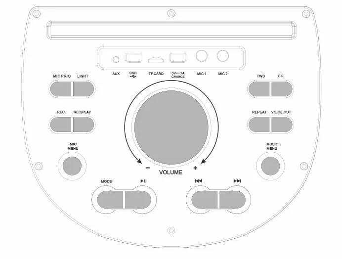 Deux haut-parleurs Shinco pour chariot Bluetooth karaoké sans fil de 12 po