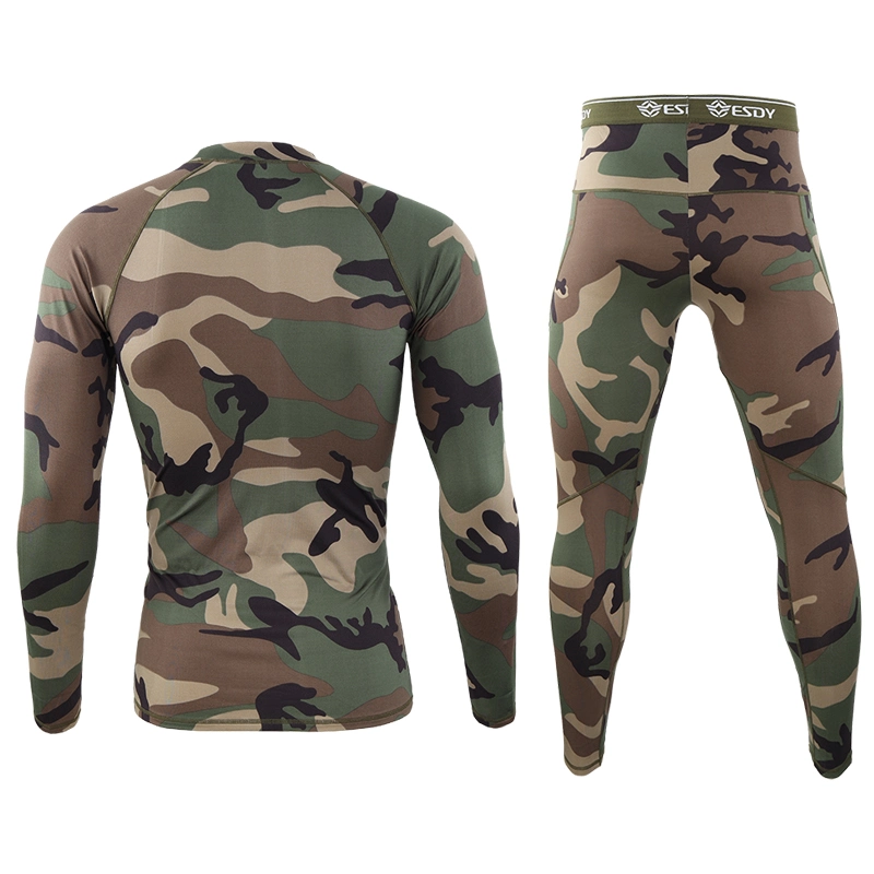 Esdy Outdoor New Camouflage Thermal Underwear Suit