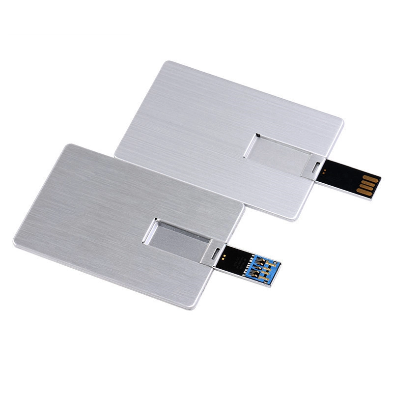 Tarjeta de Crédito de metal de aluminio de forma de tarjeta de memoria USB USB Disk