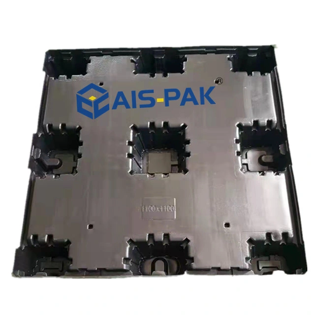 AIS-Pak Heavy Duty Industrial Plastic Storage Box Pallet for Auto Parts Logistic