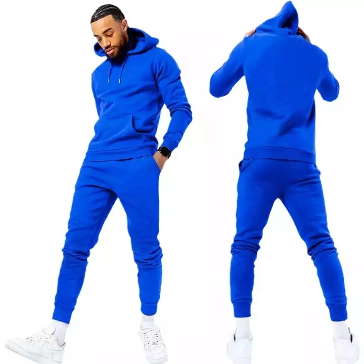 Mayorista personalizado de alta calidad de los hombres de dos piezas Sweatsuit Tracksuits Jogging emparejador de Traje de pista de juego