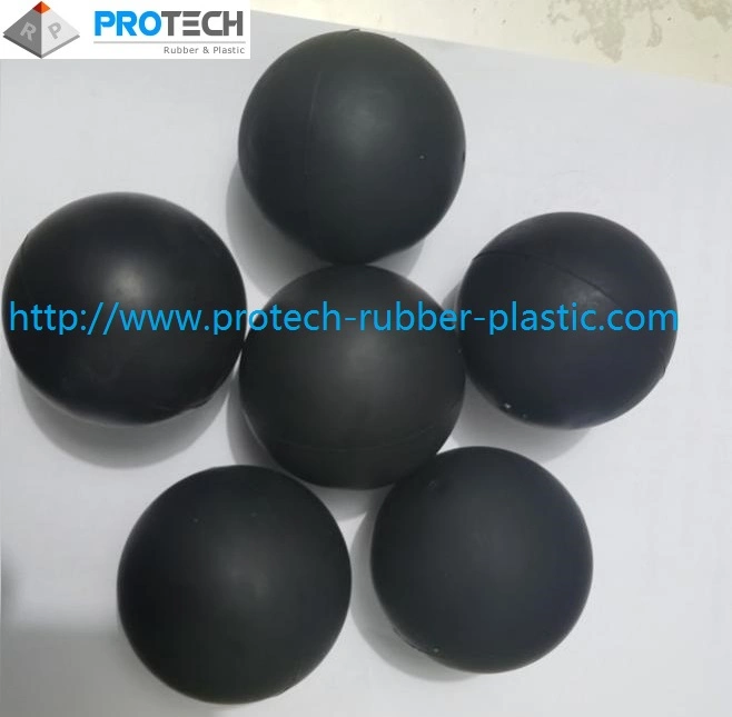 Custom Black Matte Solid Rubber Ball/Hemispheres for Sealing