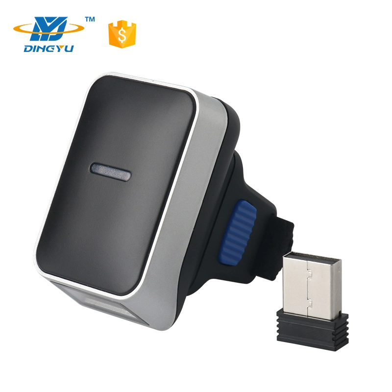 High Performance Mini Bluetooth Barcode Scanner Can Wear a Wireless 2D CMOS Barcode Scanner