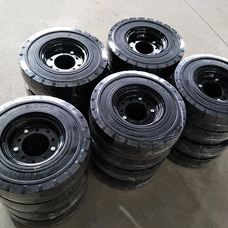 Hot selling 23x9-10 forklift solid tire wear-resistant and durable thick bottom tire