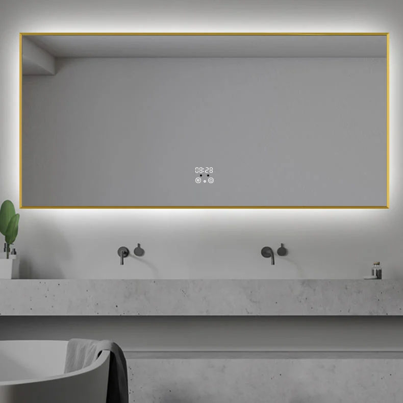 MIROIR DE salle de bain À RÉTROÉCLAIRAGE LED interrupteur automatique miroir de salle de bain à LED Miroir mural intelligent