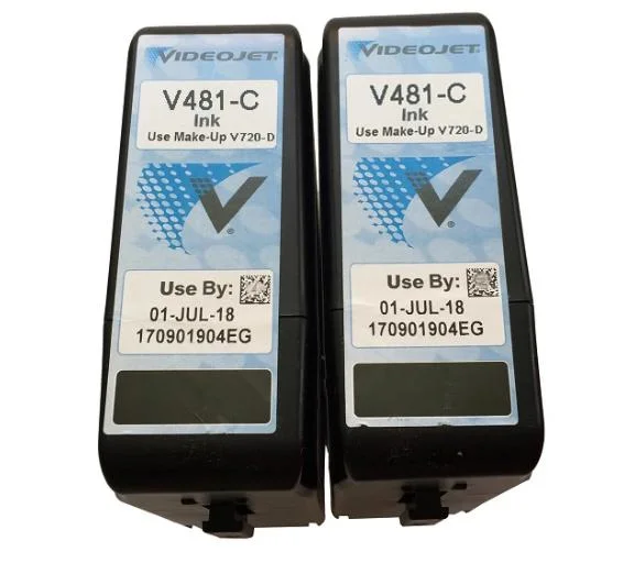 Videojet Compatible Original V481-C 600ml de tinta negra tinta de impresora de inyección de tinta para impresora