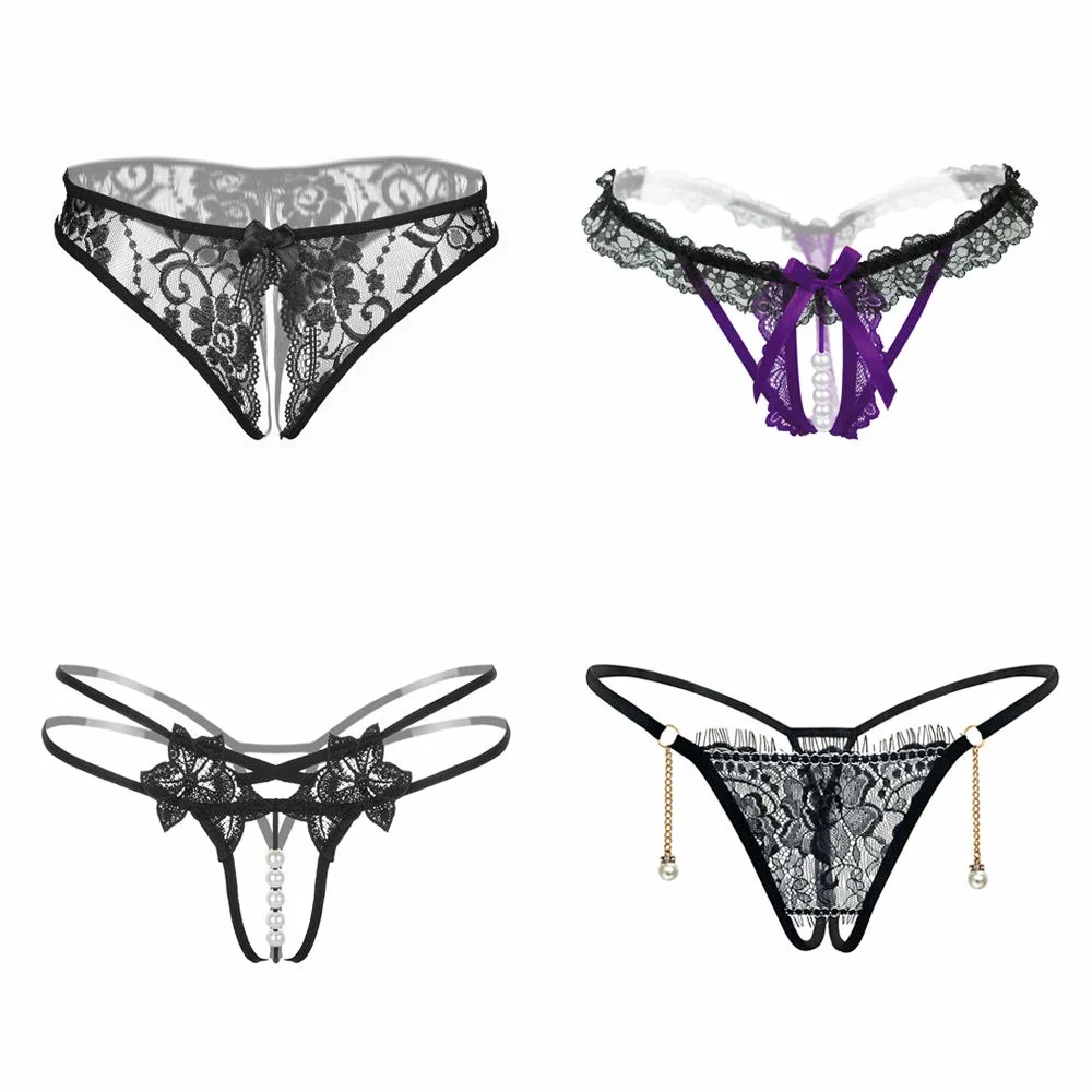 Women Sexy Panties Floral Lace Briefs Thongs Underwear