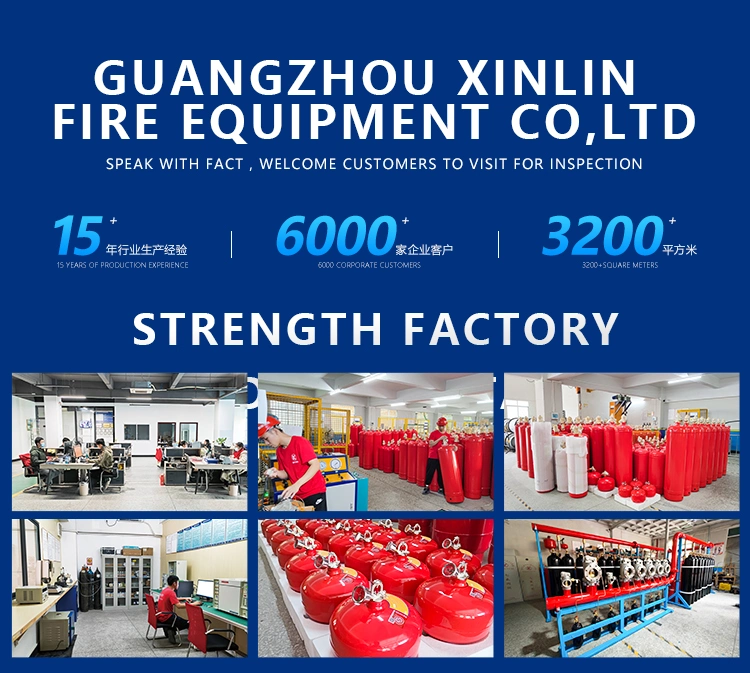 High Efficiency Auto Hfc 227ea Gas Pipe Line Hfc-227ea System Fire Extinguisher for Archives