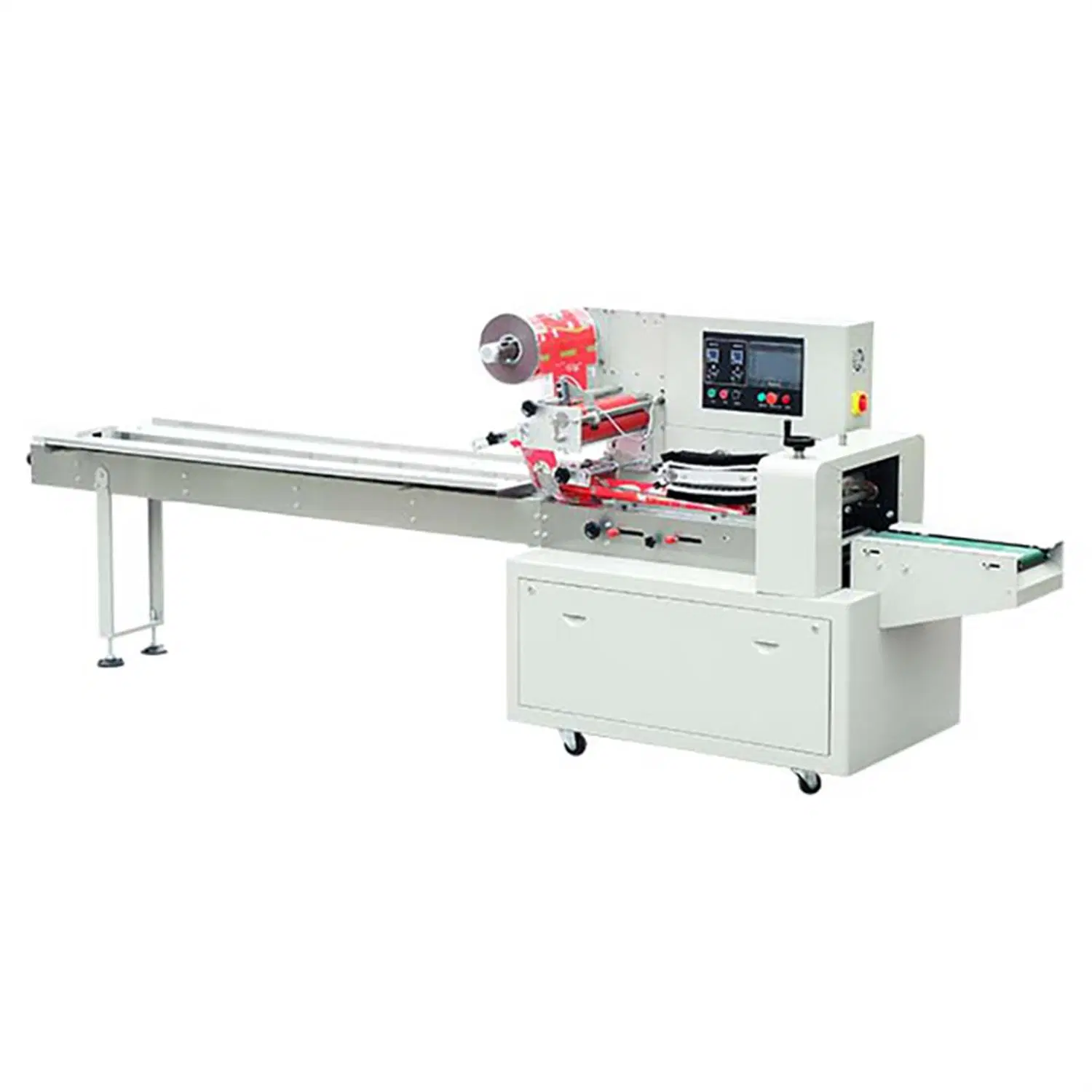 Automatic Flow Food Pillow Tissue Bread Vegetables Sanitary Napkin Popsicle Ice Lolly Soap Horizontal Packaging Machines