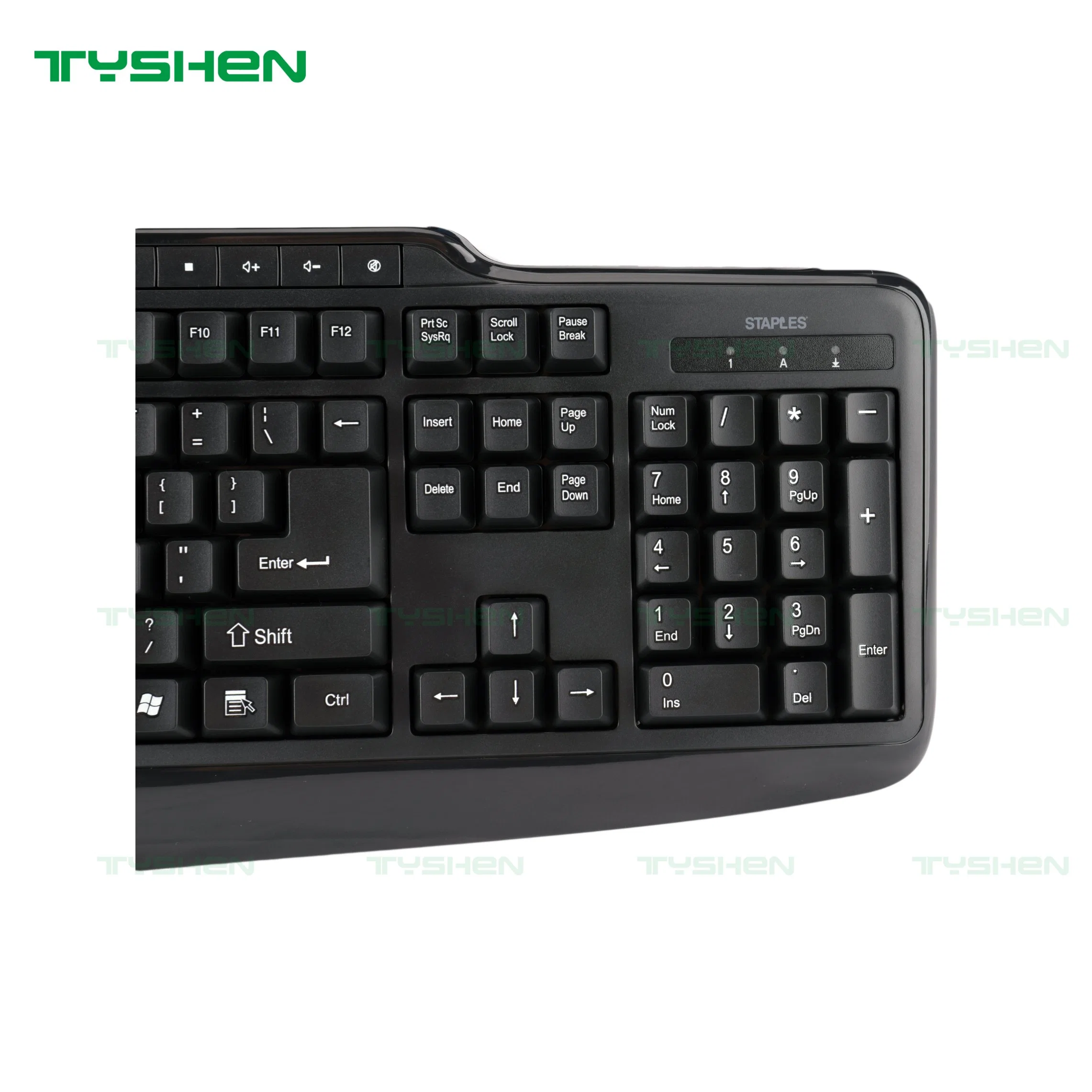 USB-Tastatur für Computer, mit Multimedia-Tasten, CE/RoHS/REACH-kompatibel