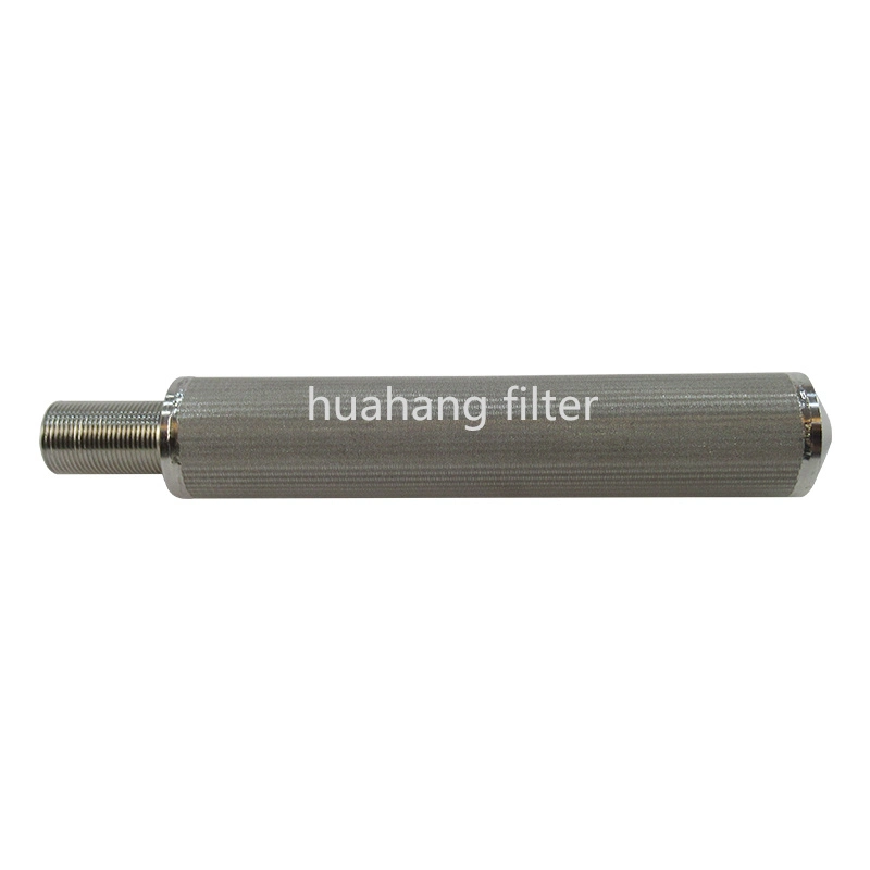 Customized threaded connection Stainless Steel Porous Wire Mesh Powder Metal Sintered Filters