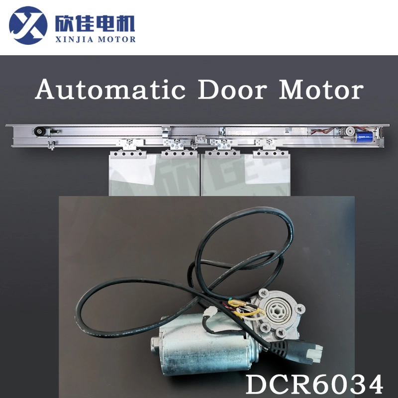 DC Motor Dcr6034 with Voltage 12VDC/24VDC Magnetic Steel Sheet High Torque for Automatic Door