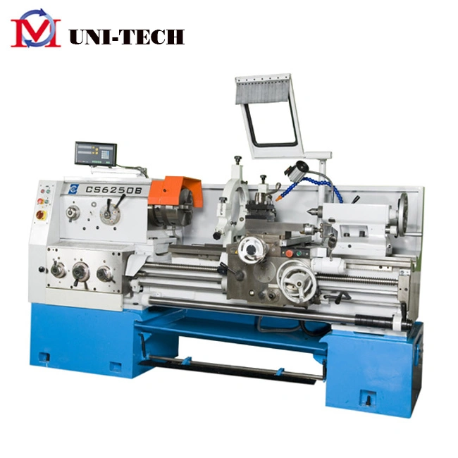 CS6266c Metal Universal Alta precisión horizontal Latha Big Spindle bore Máquina de torno de giro manual para lecho de separación de servicio pesado