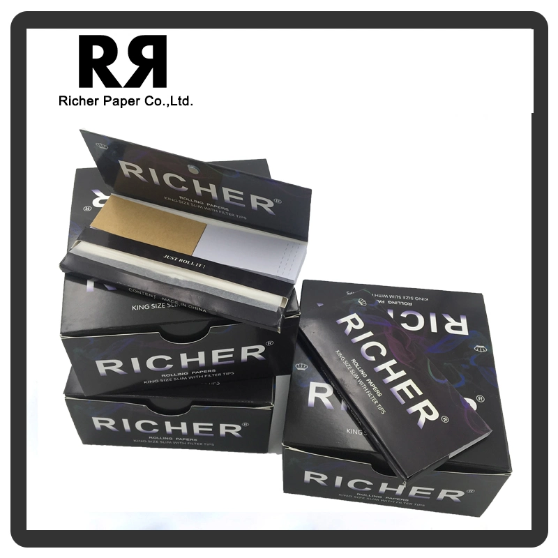 1 1/4 Cigarette Rolling Paper with Magnetic Packaging Design