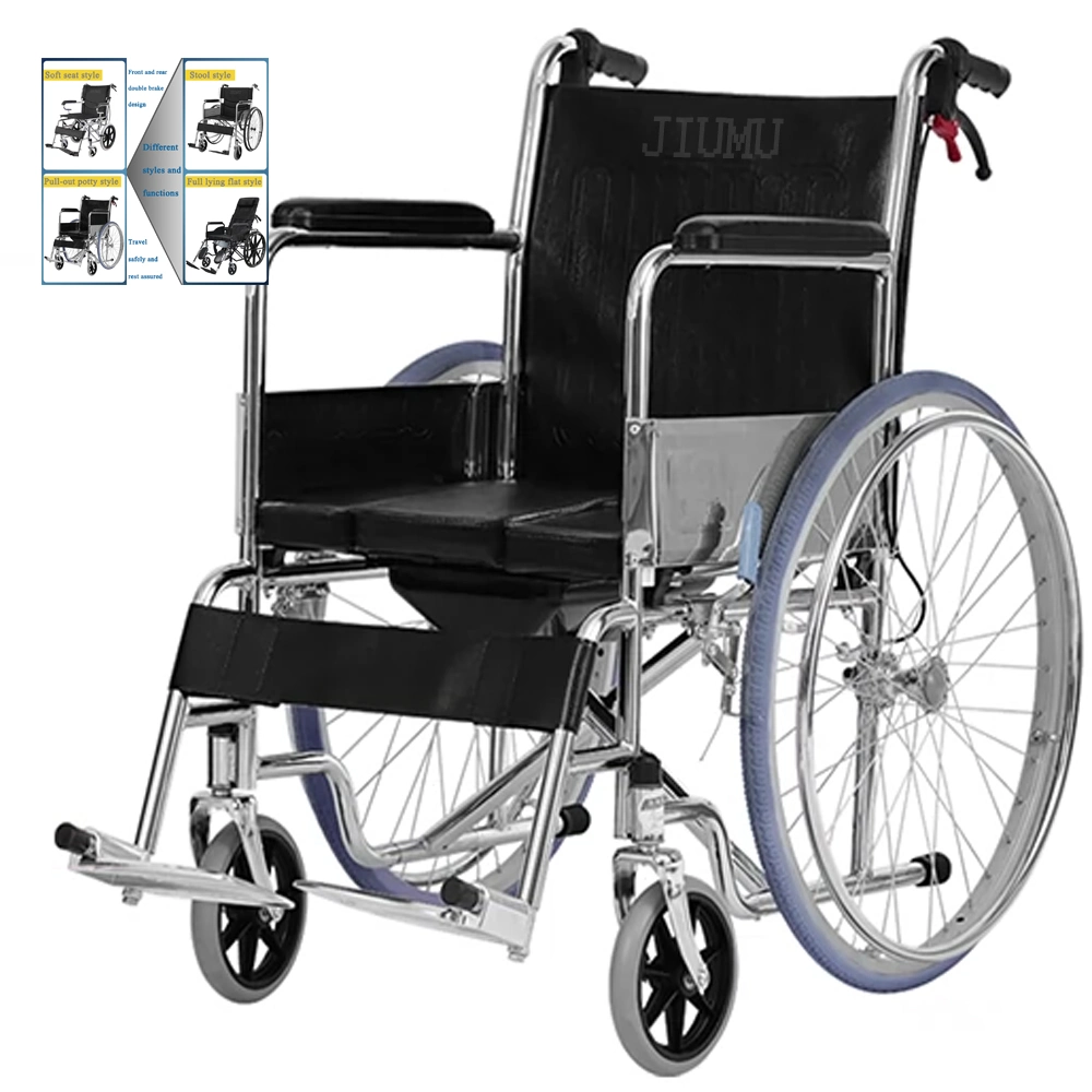 Hand Push Manual Home Care Chair Wheel Seat Manual Fold Supplier Price