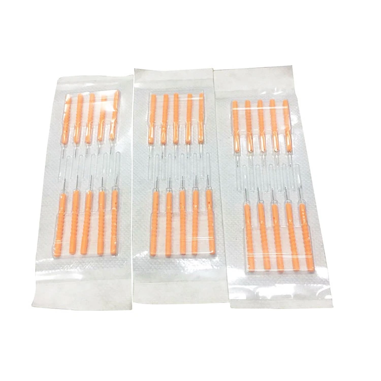 Shenlong Brand 500PCS/Box Plastic Handle Needles Disposable Sterile Detox Needle Hand Needles