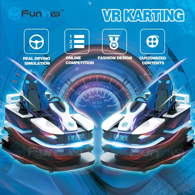 Juego Online 9d coche de carreras de la máquina de juego Vr Simulador de Karting en el centro comercial