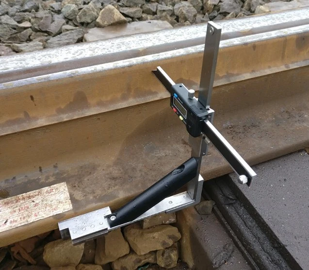 Ingénierie ferroviaire Outils de rail rail commutateur numérique rail indicateur d'usure verticale Règle