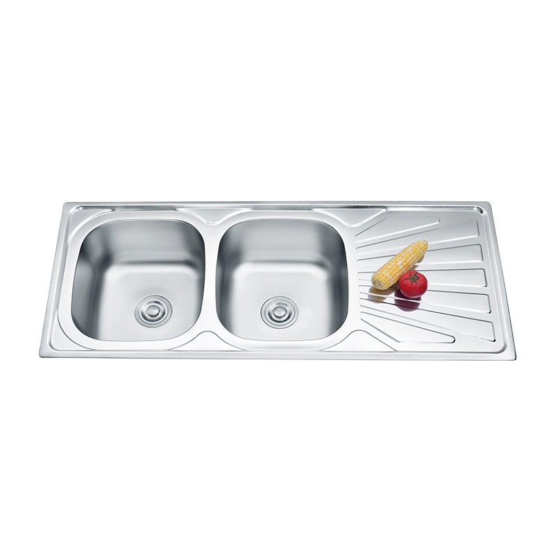 Commercial Stainless Steel Double Bowl Kitchen Sink Cabinet Factory Wholesale/Supplier