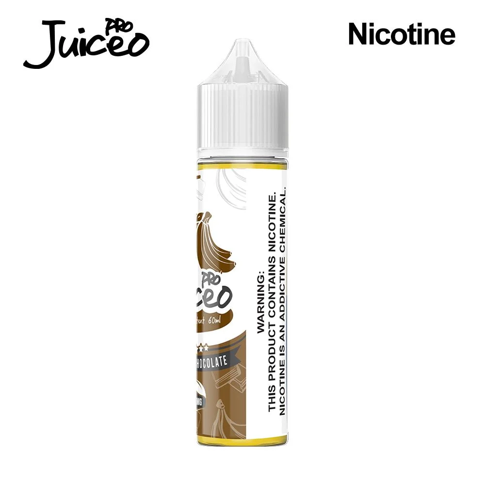 Juiceo PRO Chocolate Banana sal de la nicotina e-líquido, 7, 3, 3mg, 60ml con sabor a fruta, zumo de E-proveedor Mayorista/Proveedor, OEM y ODM, deliciosos sabores