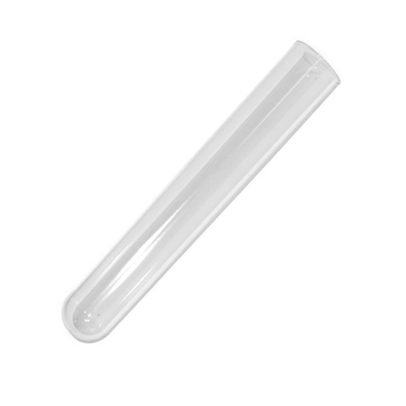 Instrumento de laboratório tubos de ensaio de tamanho reduzido com rolha de tubo de 13x75 mm 16 * 100 mm Tubo de ensaio de plástico transparente de PP PS de fundo redondo