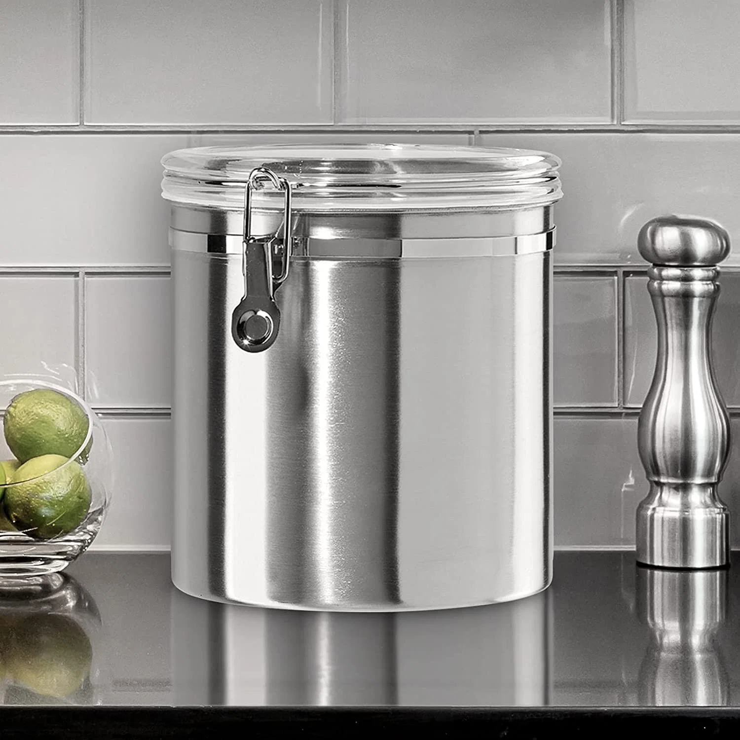 Airtight Canisters Sets for The Kitchen Stainless Steel Food Storage Container