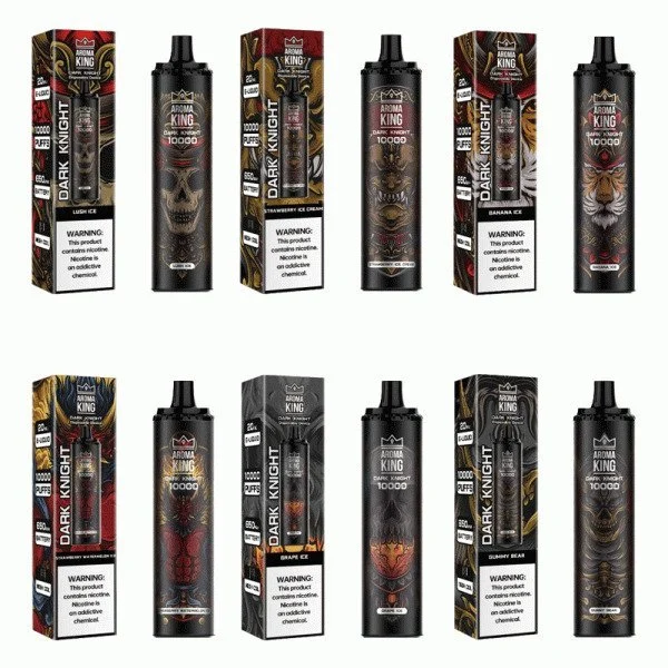 Estilo Flash da moda Aroma King Dark Knight 10000 puffs de 650 mAh Cassete descartável para cápsulas de 20 ml