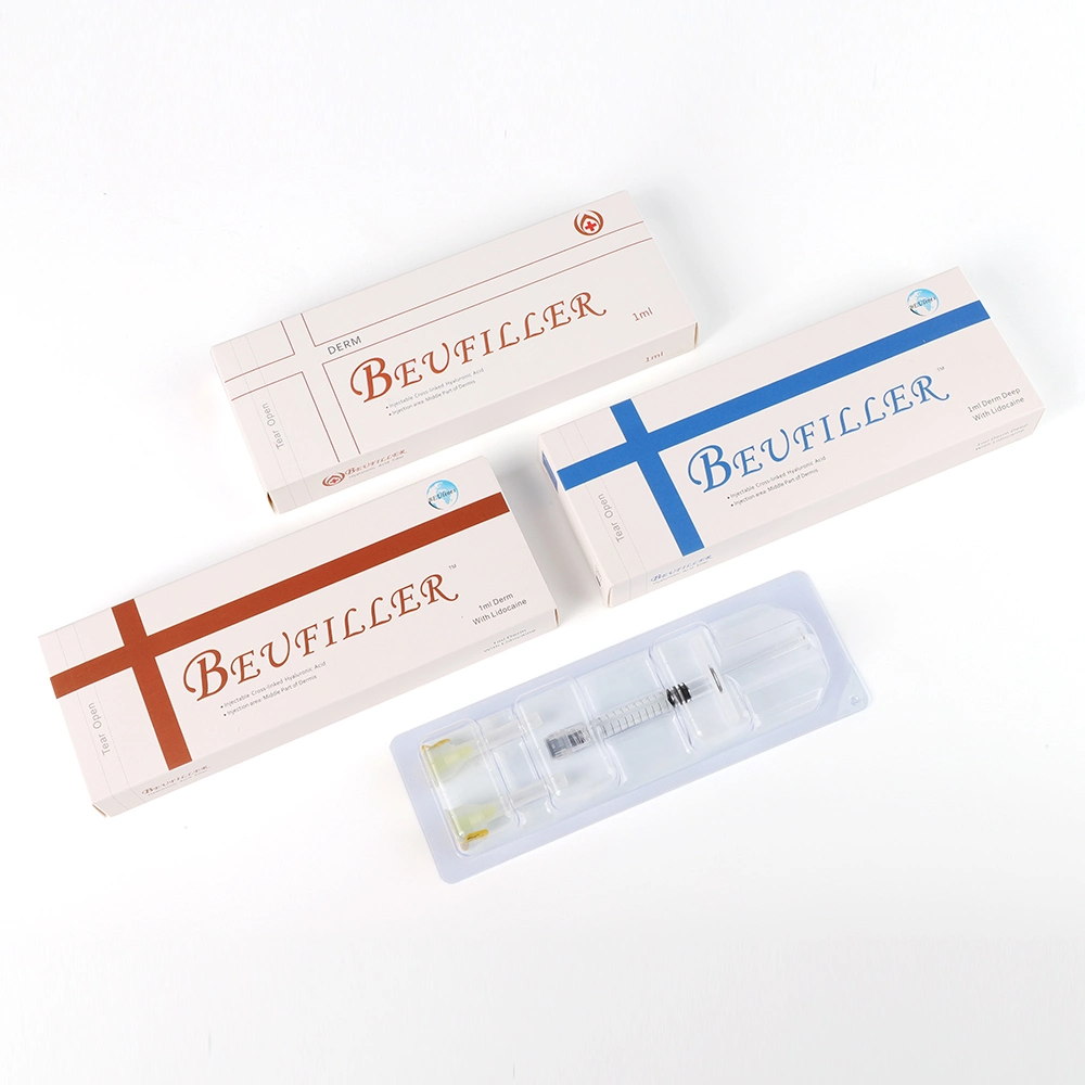 CE Beufiller l'acide hyaluronique Injection de remplissage remplissage dermique injectable 2ml Ha lèvre de remplissage de remplissage du cancer du sein