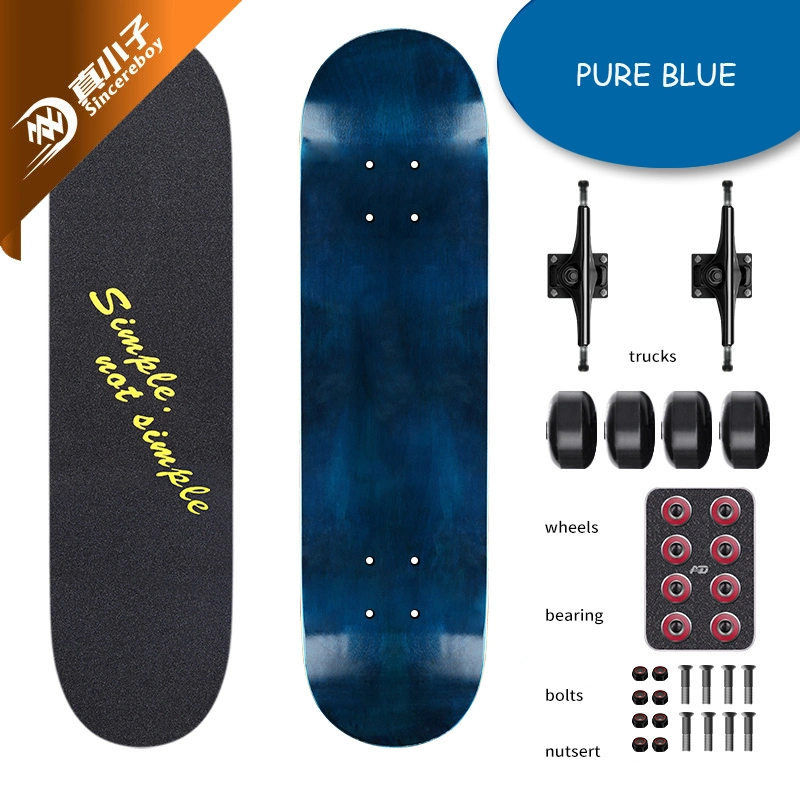 Professional Factory Wholesale/Supplier OEM 31" X 8" Inch 100% Russian / Canadian Maple Wood Skateboard