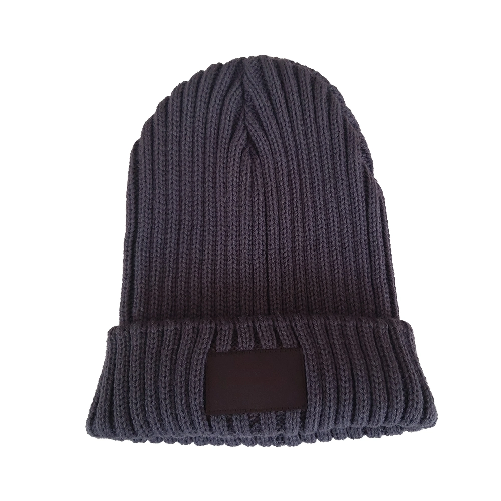 Custom Logo Unisex Cuffless Beanies with Custom Logo Knit Hat