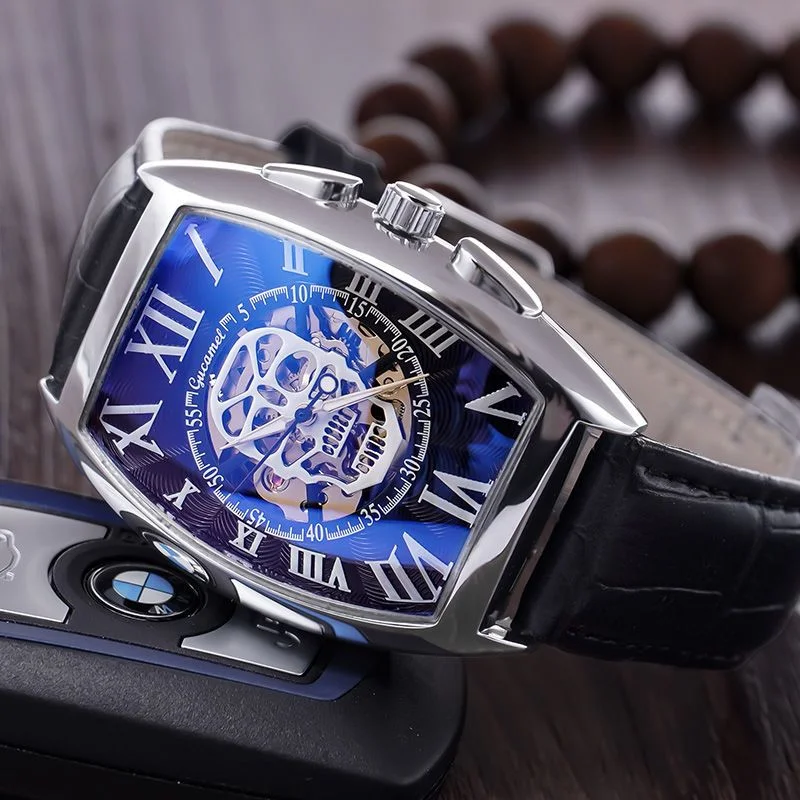 Swiss Men' S Watch de Luxe montre mécanique automatique creux Designer montre Grand cadran