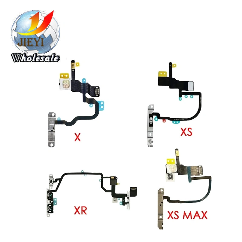 Mobile Phone Accessories for iPhone X Power Button Flex Cable Button Light Microphone Holder Pre Assembly