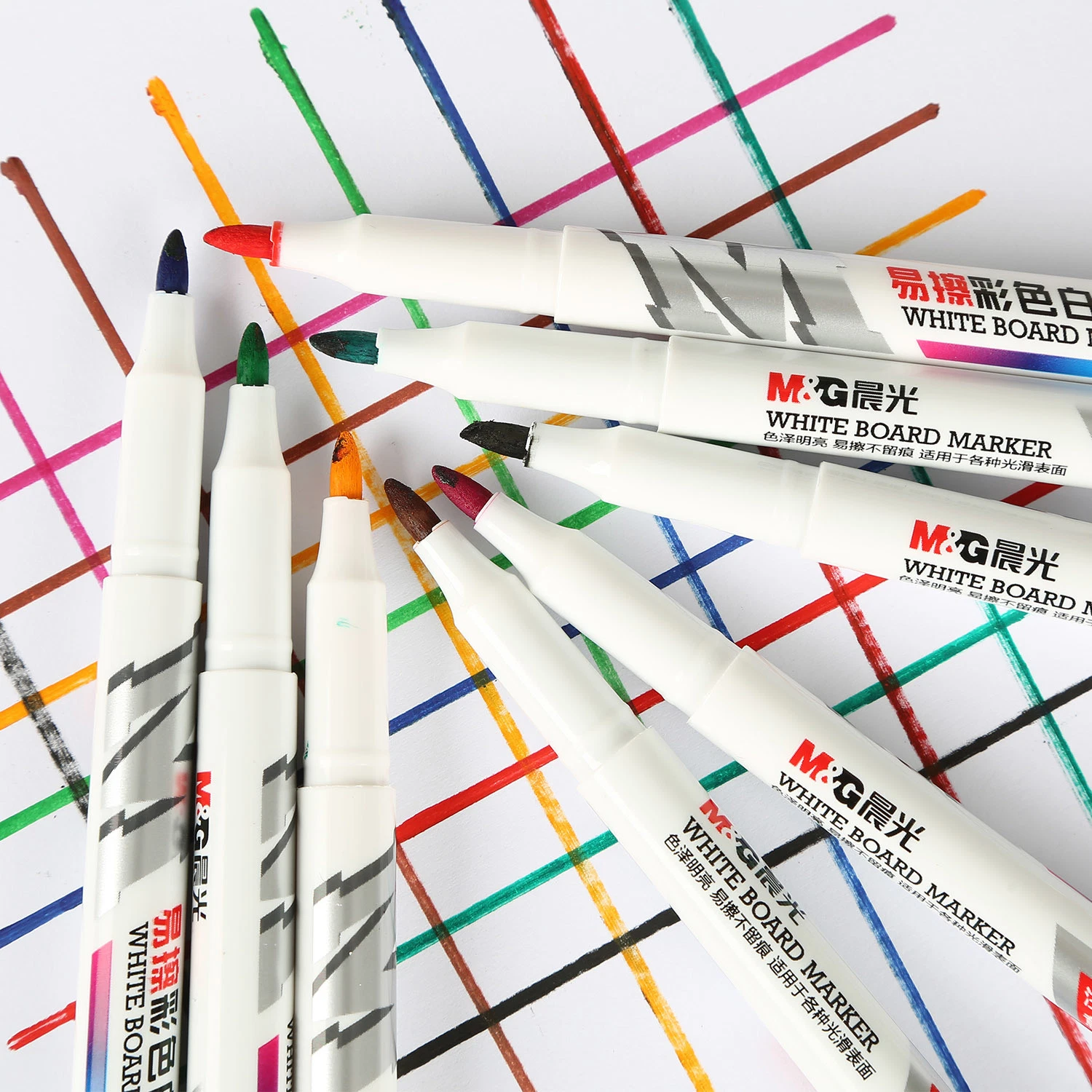 Colorful Stationery Erasable Whiteboard Marker Pen Thin Barrel Marker